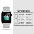 thumbnail image 6 of iGK 3 Pack Silicone Band Compatible with Apple Watch Series 7/6/5/4/3/2/1/SE, Replacement Wristband for Apple Watch Strap 42mm 44mm 38mm 40mm for Women Men, 6 of 6