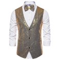 thumbnail image 3 of Gilet Décontracté à Sequins pour Hommes et Mode, 3 of 4
