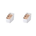 thumbnail image 4 of Maytalsory Boîte de Rangement Grande Praticité Grand Application Cloison Détachable Grande Capacité Boîte de Rangement en Plastique Panier de Rangement Blanc Trapézoïde 2 Ensembles, 4 of 6