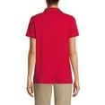 thumbnail image 2 of Lands' End Essentials Women's Short Sleeve All Day Comfort Polo Shirt - 100% Cotton Won't Shrink Pill Fade, 2 of 3