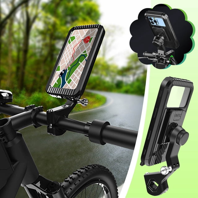 Soporte para teléfono de coche, soporte para teléfono, soporte para manillar de motocicleta, soporte para teléfono celular, soporte para GPS de bicicleta, iluminación automotriz