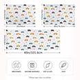 thumbnail image 4 of Haosy Satin Pillowcase for Hair and Skin Standard Cooling Silk Pillow Case with Envelope Closure Cute Cars and Triangles 20"x26", 4 of 9