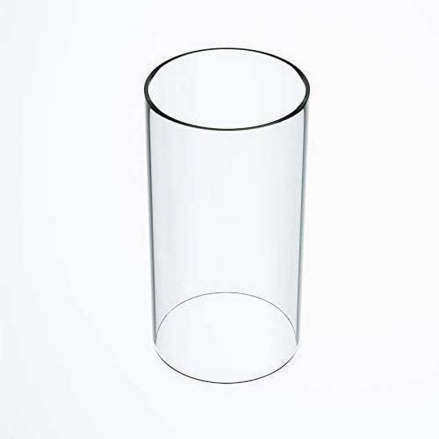 Large Size Hurricane Candle Holder Glass, Glass Cylinder Open Both Ends, Open Ended Hurricane, Glass Lamp Shade Replacement (6" Wide x 12" Tall) Multiple Specifications