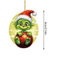 thumbnail image 2 of Adorno para árbol de Navidad Grinch, colección artesanal de 8cm, creativo para fiestas y vacaciones, 2 of 6