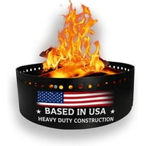 FEBTECH - Fire Ring for Outside Fire Pit - 36 Inch Diameter, 12 inches Height - Fire Pit Insert Round DIY Fire Pit Liner - Above or In-Ground Fire Ring for Outdoor Garden & Camping