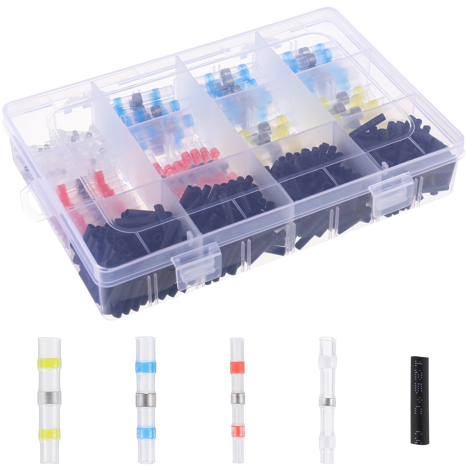 500 Pcs Solder Seal Wire Connectors SelfSolder Heat Shrink Butt