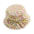 thumbnail image 1 of Fishing Hat Bows Neck Protection Cotton Soft Flower Printed Kids Sun Hat for Beach, 1 of 10
