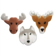 Frontier Wildlife Molded Sugar Cake/Cupcake Decorations - 12 ct