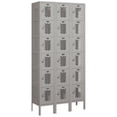 thumbnail image 3 of 12" Wide Six Tier Box Style Vented Metal Locker - 3 Wide - 6 Feet High - 12 Inches Deep - Gray - Unassembled, 3 of 4