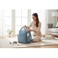 thumbnail image 3 of Tristan Home Quilted Diaper Bag Backpack – Insulated Bottle Pockets, Maternity Hospital Travel Bag for Moms (Muted Blue), 3 of 4