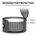 thumbnail image 7 of Aokeyee 4-Pack Hard Shell Dish Storage Containers with 48 Non-Woven Pads for Plates, Dinnerware & China - Ideal for Moving & Protection, 7 of 7