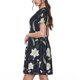 thumbnail image 2 of Disketp Lilies Flowers para Vestido de Manga Corta para Mujeres, Vestidos de Verano para Mujeres, Casual y Holgado para la Playa, 2 of 6