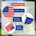 thumbnail image 5 of CHOII Clearance! 4th of July Decoration Memorial Patriotic Decorations 20 Packs Hand Held USA American United States Mini Flag 5.5x8 Inch with Solid Pole & Spear Top(12 Inch) Olympics Festival Parades, 5 of 8