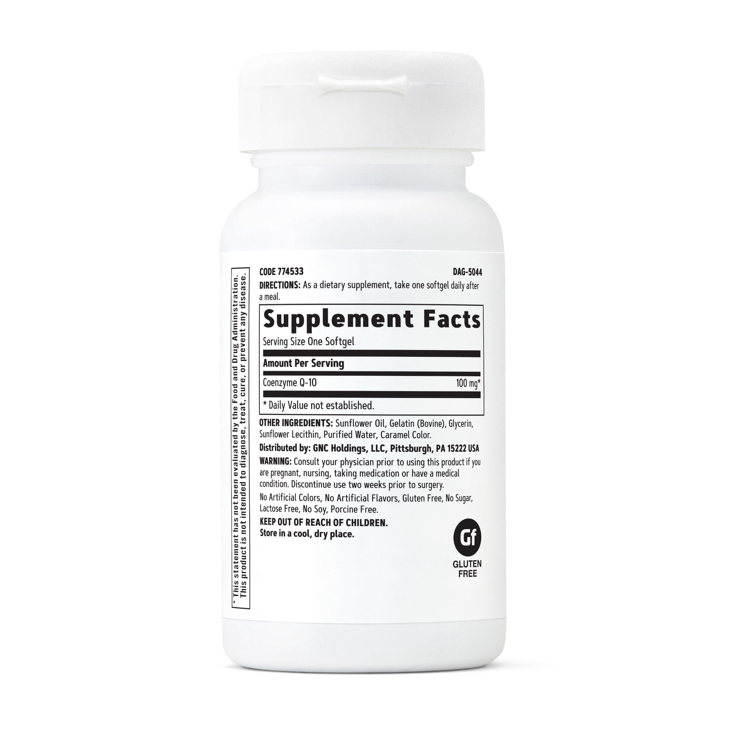 GNC CoQ-10 100mg Supplement, Supports Heart Health, 60 Softgels
