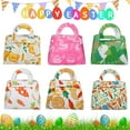 thumbnail image 2 of Easter Handbag Clear Printing Felt Cute Carrot Rabbit Pattern DIY Candy Packing Tote Bag Home Decor, 2 of 7