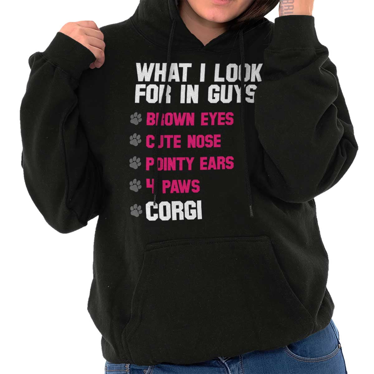 What I Look for in Guys Corgi Lover Pet Dog Crewneck Sweatshirt