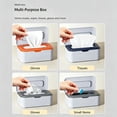 thumbnail image 5 of Leeye Wipe Dispenser with Snap Lid - Leakproof Storage, for Baby Wipes, Cleaning Towels, Home, Kitchen & Travel (Orange), 5 of 5