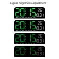 thumbnail image 6 of Large Digital Wall Clock with Temperature, Date & Week Display, 12/24H Mode, 4 Brightness Levels, Night Mode and Alarm Function, 6 of 9