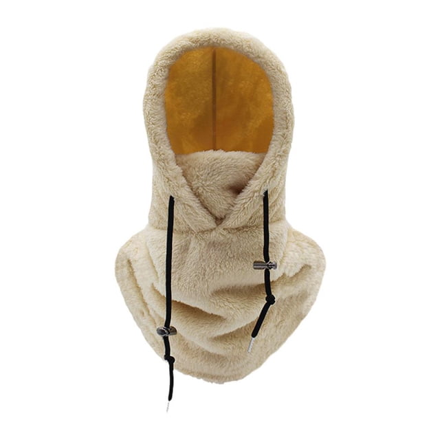 Wartleves Bufanda con capucha para invierno, máscara para el cuello y la cara para esquiar, gorro con capucha y forro polar térmico✨b L6T1 ,) ь■