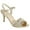 Gold, variant on Forever Villa-04 Women's Glitter Metallic Ankle Strap Buckle Wrapped Heel Sandals