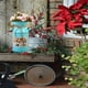 thumbnail image 5 of Apmemiss Clearance Shabby Chic Classy Designed Family Milk Can Metal Vase Country Rustic Primitive Decorative Flower Holder for Home Office Garden, 7.5" H, 5 of 6