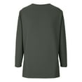 thumbnail image 4 of HongQid Long Sleeve V Neck T Shirts Womens Spring Fall Casual Henley Dressy Tops Cute Work Outfits Clothes, 4 of 8