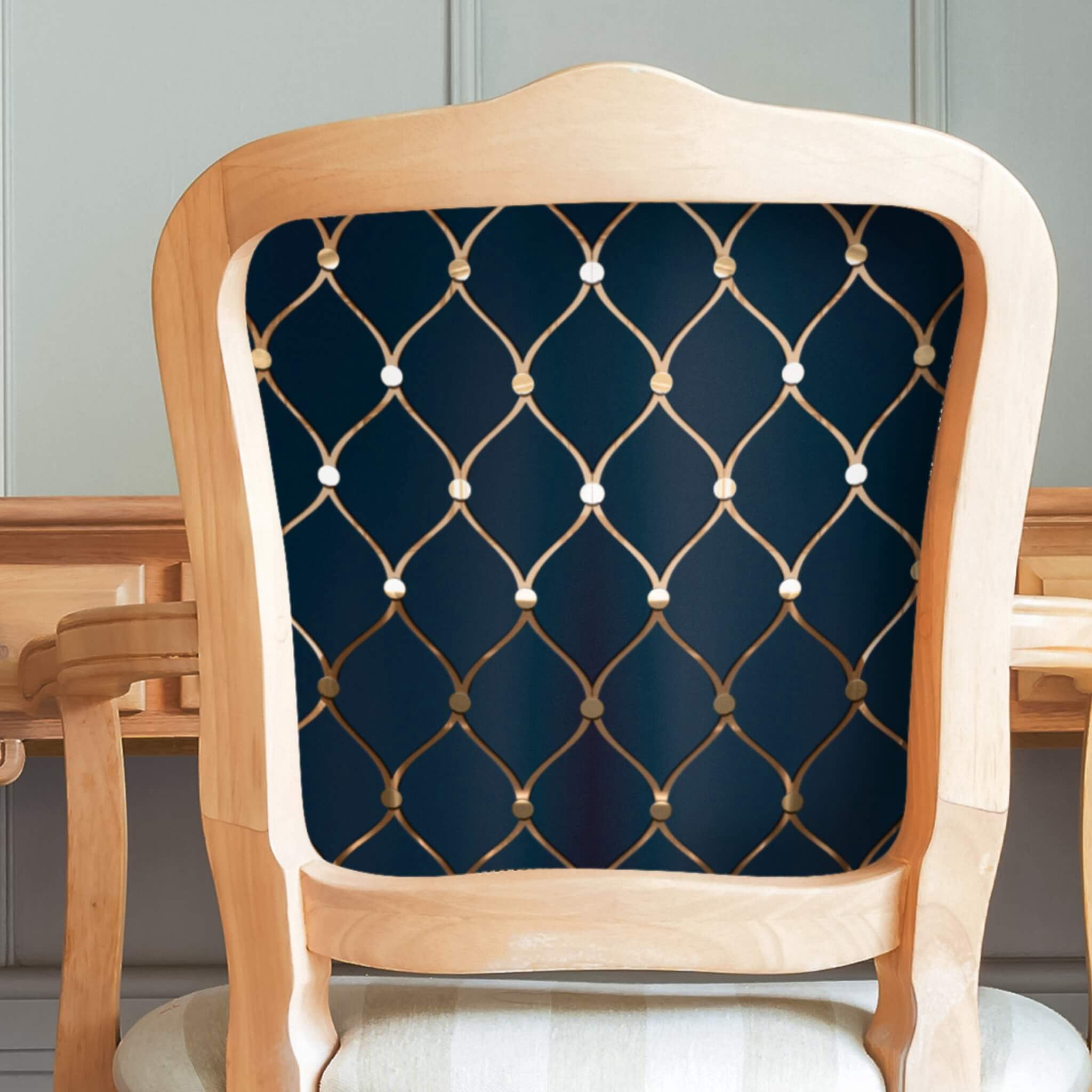 Peel and Stick Craft Paper. Navy Diamond Print. 12-Pack of Luxury Peel and Stick Panels. Embossed Peel and Stick Paper for Art Projects, Crafts, DIY Wedding, Accent Wallpaper and More