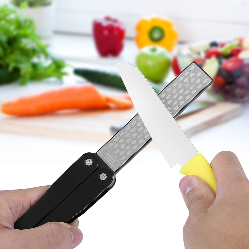 Mgaxyff DoubleSided Sharpener Stone,Outdoor Camping Folding Double