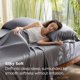 thumbnail image 3 of Fundas de Almohada King Size Bedsure con Cierre, Rayón de Bambú Gris Oscuro x2, 3 of 9