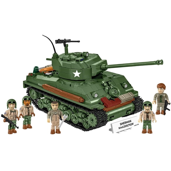 Modelo de tanque COBI Colección Histórica de la Segunda Guerra Mundial M4A2E8 Sherman