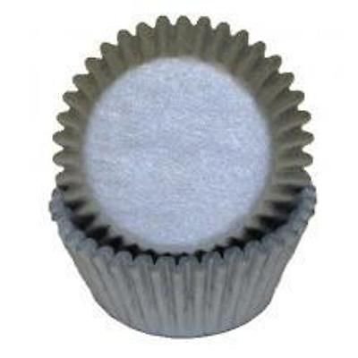 mini cupcake liners silver