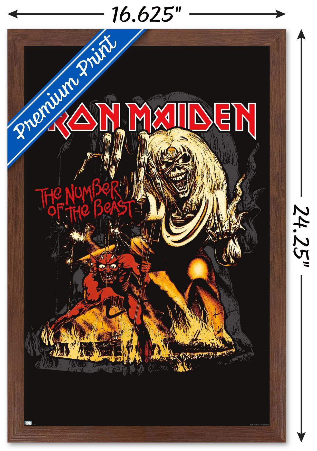 Iron Maiden - The Number Of The Beast Wall Poster, 22.375