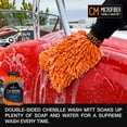 thumbnail image 5 of Sudslab CM Chenille Microfiber Wash MItt - Double Sided Car Wash Mitt - Scratch Free On All Vehicle Surfaces - 8" x 10", 5 of 12
