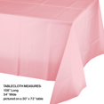 thumbnail image 3 of 12/Case Bulk Classic Pink Plastic Table Covers, 3 of 6