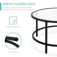 thumbnail image 4 of Best Choice Products 36in Round Tempered Glass Coffee Table for Home, Living Room, Dining Room - Black, 4 of 7