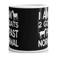 thumbnail image 3 of I am 2 Goats Past Normal Goat Pet Coffee Tea Ceramic Mug Office Work Cup Gift 11 oz, 3 of 3
