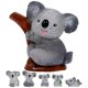 thumbnail image 1 of 6pcs Miniature Koala Figurines DIY Resin Koala Miniature Koala Statues Miniature Ornaments, 1 of 4