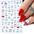 thumbnail image 2 of Linda pegatina Nail Art diseños 3D dibujos animados flores Navidad Slider Elk Santa Claus polaco calcomanía manicura decoraciones LACA717-724- Tan Jianjun unisex, 2 of 2