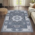 thumbnail image 2 of Rose Traditional Gray Area Rug Rectangle 4' x 6' Rectangle, 2 of 7