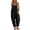 Black, variant on Womens Jumpsuit Sleeveless Casual Summer Overalls Jumpers Adjustable Strap Baggy Wide Leg Long Pants Rompers with Pockets Beige