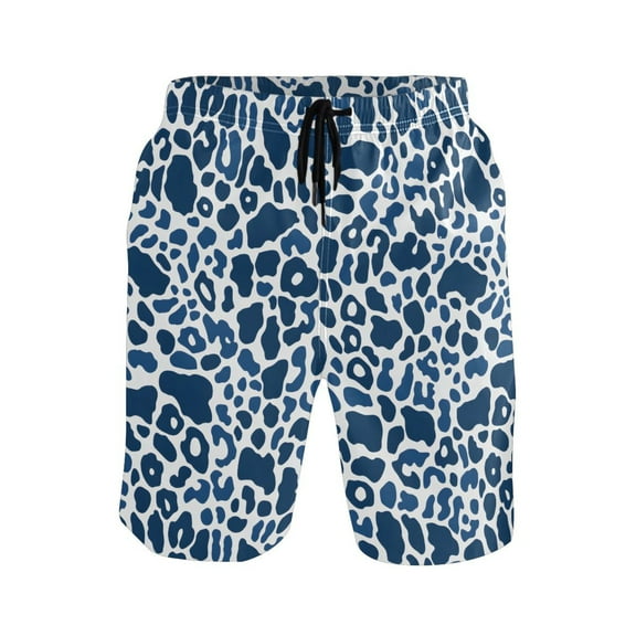 joogoo Men's Swim Trunks Leopard Print-a2 Beach Shorts with Pockets M