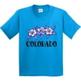 thumbnail image 3 of Inktastic Colorado Columbine Flowers Youth T-Shirt, 3 of 5