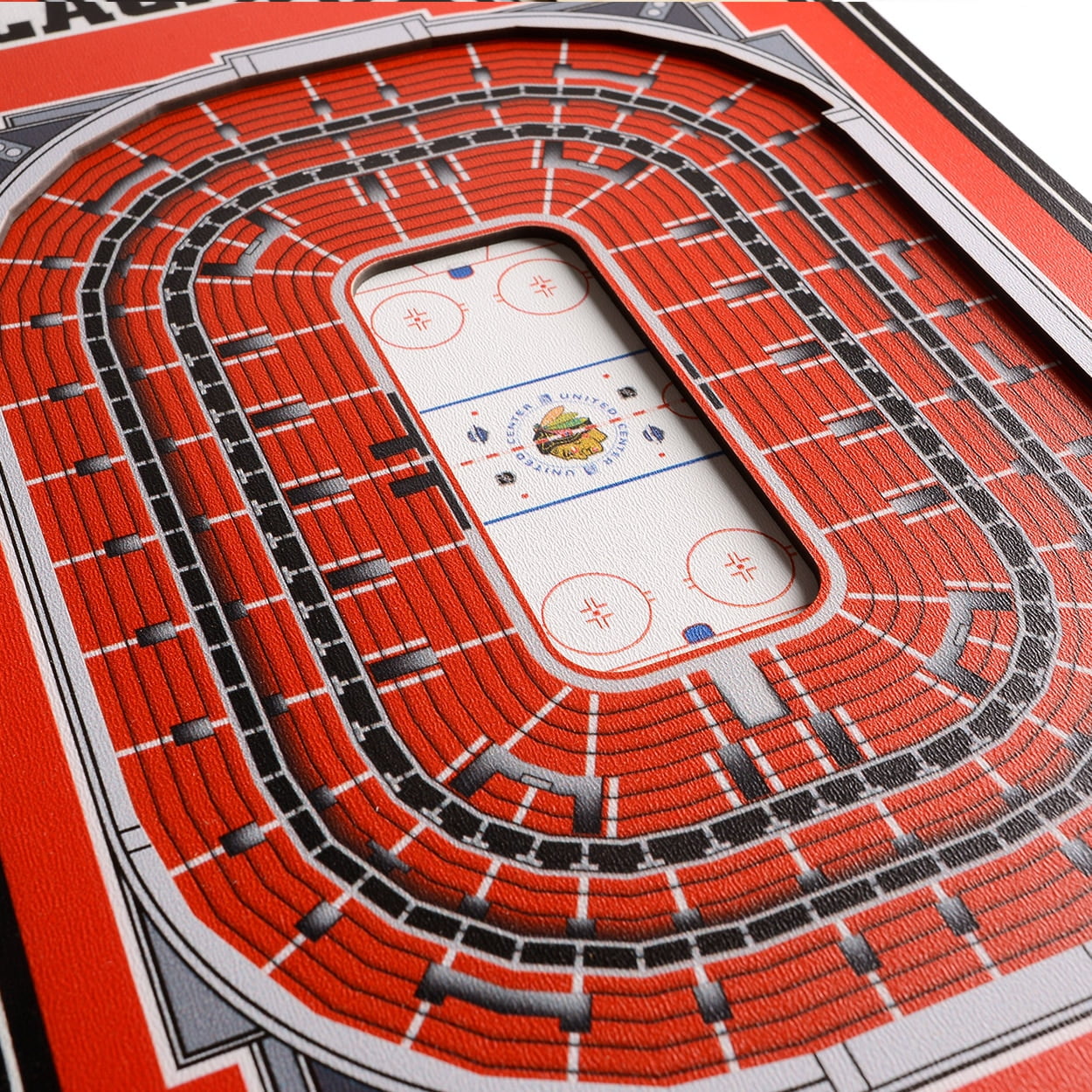 YouTheFan NHL Blackhawks 8x32 Stadium View Banner