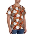 thumbnail image 2 of Bixox Men's Various Pumpkins Printed Short Sleeve Skinny Athletic T-Shirt, 2 of 6