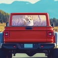thumbnail image 5 of POLERO Corgi Lavender Design Rear Window Decals for Trucks 66.9" x 22.4" Inch, Waterproof Perforated Vinyl Decals Fit Most Pickup Trucks for Personalized Art, 5 of 8