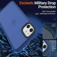 thumbnail image 3 of for iPhone 11 Phone Case, Shockproof iPhone 11 Case, Military Grade Drop Protection, Protective Hard Back Slim Translucent Case for iPhone 11 6.1'', Frosted Blue, 3 of 12