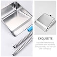 thumbnail image 5 of BESTOYARD Stainless Steel Dustpan Long Handle Home Cleaning Supplies Silver, 5 of 8