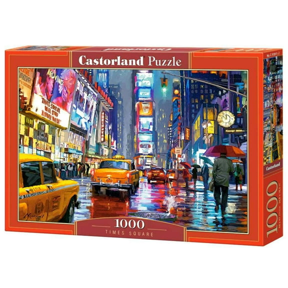 1000 Piece Jigsaw Puzzle, Times Square, NY, New York, New York City Art, USA, yellow cab, Adult Puzzle, Castorland C-103911-2