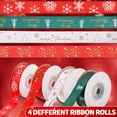 thumbnail image 2 of ziyahi 4x Durable And Easy To Cut Ribbon For Crafts – Wide Application 4 Rolls Christmas Easy Operation A, 2 of 4