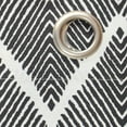 thumbnail image 2 of Single (1) Cotton Rich Window Curtain Panel with Chevron Zig-Zag Design, 40"W x 84"L (Charcoal Gray), 2 of 2